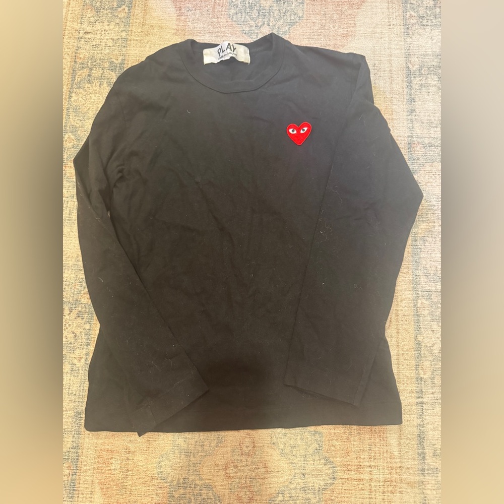 Comme des Garcons heart logo L/S Tee - Picture 2 of 4